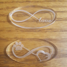 Load image into Gallery viewer, Your Choice of Etched Infinity Symbol Made with Platinum Silicone