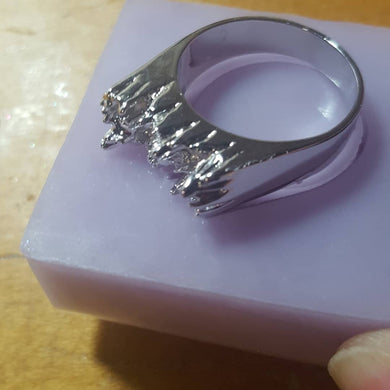 Broken Ring Mold made with Crystal Clear Platinum Silicone