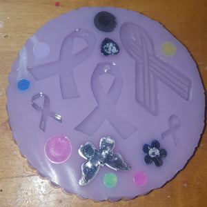 Exclusive Unique Ribbon Awareness Mold! Made with Crystal Clear Platinum Silicone