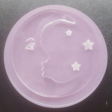 Load image into Gallery viewer, Crescent Moon &amp; Stars Mold made with Crystal Clear Platinum Silicone
