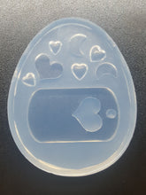 Load image into Gallery viewer, Heart Dog Tag w/ extras Mold made with Crystal Clear Platinum Silicone