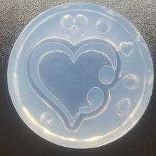 Load image into Gallery viewer, Exclusive Mental Health/Suicide Awareness Heart w/Semicolon Mold made with Crystal Clear Platinum Silicone