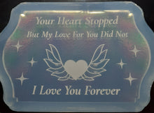 Load image into Gallery viewer, Holographic Molds Etched I Love You Forever Made w/Crystal Clear Platinum Silicone