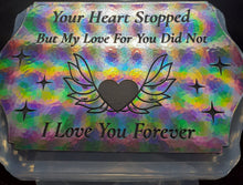 Load image into Gallery viewer, Holographic Molds Etched I Love You Forever Made w/Crystal Clear Platinum Silicone