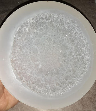 Exclusive Crystal Round Mold Made w/Translucent Platinum Silicone