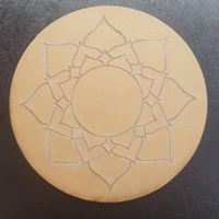 Load image into Gallery viewer, Etched Lotus Coaster Mold