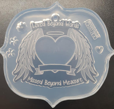 Etched Loved beyond Words Mold Made w/Crystal Clear Platinum Silicone