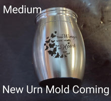 Load image into Gallery viewer, Medium Keepsake Urn Mold Made w/Crystal Clear Platinum Silicone #7