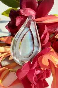 Medium Crystal Teardrop Mold Made w/Translucent Platinum Silicone