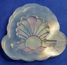 Load image into Gallery viewer, Holographic Molds Medium Seashell Made w/Platinum Silicone (2 Seashell cavities)