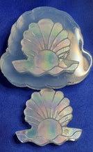 Load image into Gallery viewer, Holographic Molds Medium Seashell Made w/Platinum Silicone (2 Seashell cavities)