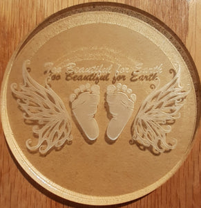 4" Memorial To Beautiful for this Earth Mold Made w/Translucent Platinum Silicone