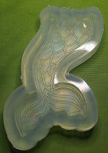 Load image into Gallery viewer, Holographic Molds Etched Mermaid Tail Mold Made w/Crystal Clear Platinum Silicone