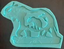 Load image into Gallery viewer, Exclusive Etched Mom and Baby Elephant Mold Made w/Mold Star Platinum Silicone