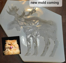 Load image into Gallery viewer, Mosaic Moose Mold Made w/Crystal Clear Platinum Silicone