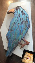 Load image into Gallery viewer, 4x3 Mosaic Raven Mold Made w/Crystal Clear Platinum Silicone