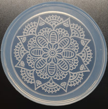 Load image into Gallery viewer, Exciting Etched Coaster Mold Made w/Crystal Clear Platinum Silicone #1