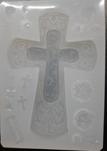 Load image into Gallery viewer, Cross Mold Made with Mold Star 15 slow Platinum Silicone