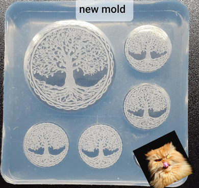 Celtic Tree Pallet Mold Made w/Crystal Clear Platinum Silicone