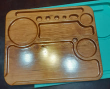 Load image into Gallery viewer, Custom Rolling Tray Mold Made w/Mold Star 15 slow Platinum Silicone (blue/green)