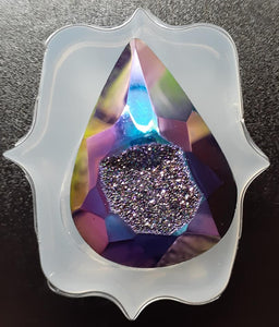 Druzy Mold Made w/Translucent Platinum Silicone