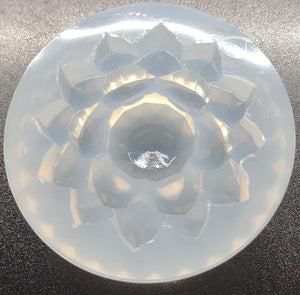 2.5 Large Lotus Flower Silicone Shiny Mold Made w/Crystal Clear Platinum Silicone