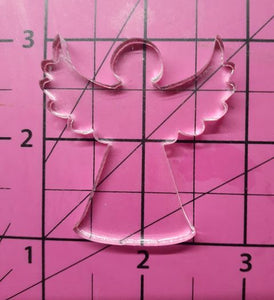 2 Sizes of Angels with Extras Crystal Clear Platinum Silicone Mold