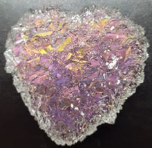 Load image into Gallery viewer, Exclusive Crystal Heart Mold Made w/Translucent Platinum Silicone