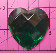 Load image into Gallery viewer, Faceted Heart Shaped Gem Mold Made w/Crystal Clear Platinum Silicone