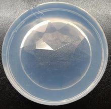 Load image into Gallery viewer, Faceted 2&quot; Round Shaped Gem Mold Made w/Crystal Clear Platinum
