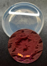 Load image into Gallery viewer, Faceted 2&quot; Round Shaped Gem Mold Made w/Crystal Clear Platinum