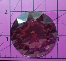 Load image into Gallery viewer, Faceted 2&quot; Round Shaped Gem Mold Made w/Crystal Clear Platinum
