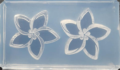 1.5 Beautifully Etched Flowers Mold Made w/Crystal Clear Platinum Silicone