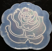 Load image into Gallery viewer, Holographic Etched Rise Mold Made w/Crystal Clear Platinum Silicone 1/8 of an inch thick