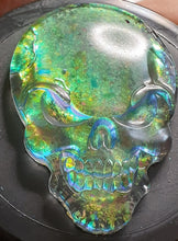 Load image into Gallery viewer, Skull made with Crystal Clear Platinum Silicone Mold
