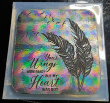 Load image into Gallery viewer, Holographic Molds Etched Your Wings Were Ready Made w/Crystal Clear Platinum Silicone